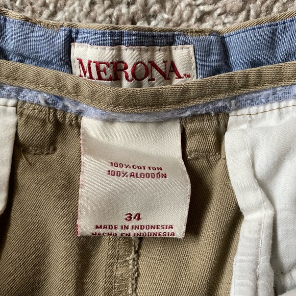 Merona Khaki Shorts - Picture 3 of 4